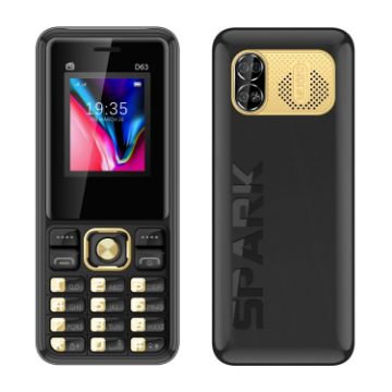 D63 Elder Keypad Phone, 1.77", 3600mAh, SOS, FM, Dual SIM, EU Plug - 1