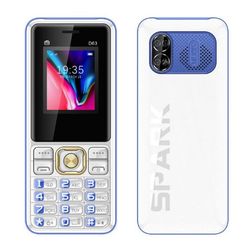D63 Elder Keypad Phone, 1.77", 3600mAh, SOS, FM, Dual SIM, US Plug - 1