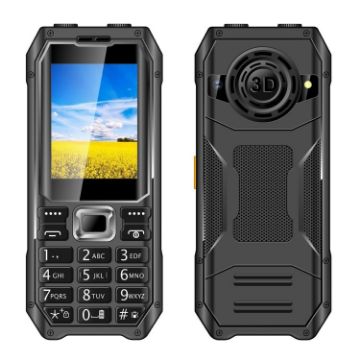 Q6000 Elder Phone, 2.4", 6800mAh, SOS, Dual SIM, UK Plug, Black - 1
