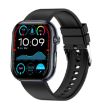 ET587 Smart Watch: 1.95" AMOLED, ECG, Blood Sugar Monitor (Black) - 1