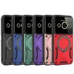 Redmi A3 4G Purple MagSafe Holder Case with Large Window - 2