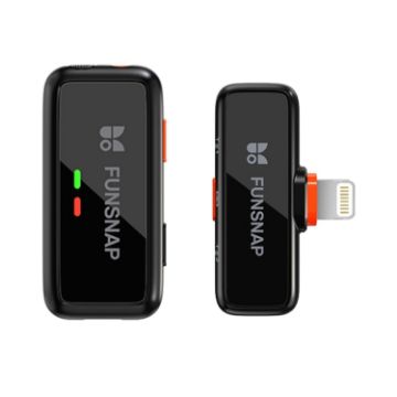 FUNSNAP S6 Wireless Lavalier Microphone, 8 Pin RX + 1 TX - 1
