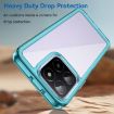 For Honor X5b Acrylic Hybrid TPU Phone Case (Transparent Blue) - 3