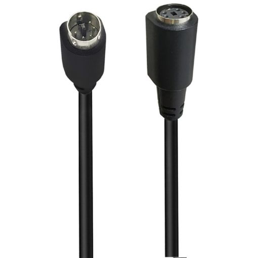 0.5m Mini DIN 5 Pin Audio/Video Cable (Male to Female Straight) - 1