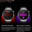 MT200 1.43" AMOLED Smartwatch, ECG, IP67, Steel Band (Silver) - 6