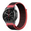 Nylon Braided Watch Band for Samsung Galaxy Watch 42mm (Red Black) - 2