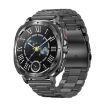 ET492 Smart Watch, 1.43" AMOLED, ECG/Blood Sugar, Steel Strap, Black - 1