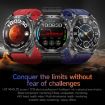 ET492 Smart Watch, 1.43" AMOLED, ECG/Blood Sugar, Steel Strap, Black - 4