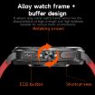 ET492 Smart Watch, 1.43" AMOLED, ECG/Blood Sugar, Steel Strap, Black - 6