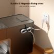 JOYROOM JR-ZS422 Black Magnetic Silicone Cable Tie Organizer - 4