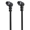 Mini DIN 7 Pin S-Video Cable, 3m Elbow to Elbow Audio/Video - 1