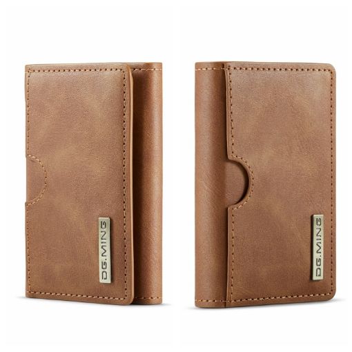 DG.MING M6 Series Brown 3-Fold Multi Card Wallet - 1