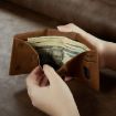 DG.MING M6 Series Brown 3-Fold Multi Card Wallet - 6