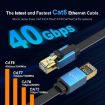 15m Cat 8 High-Speed Gold Ethernet Cable, 40Gbps LAN - 6