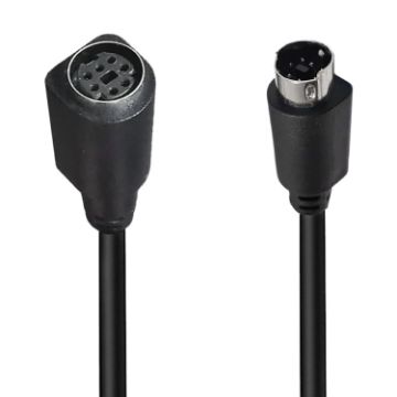 Mini DIN 7 Pin A/V Cable 0.5m (M to F Straight) - 1