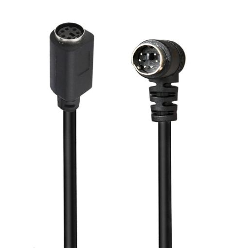 3m Mini DIN 6 Pin Extension Cable (Male-Female Elbow) - 1
