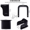 Rainproof FS-2309 Video Doorbell Cover - Metal Wind & Sun Protection - 3