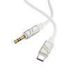 Borofone BL22 3.5mm to USB-C Zinc Alloy AUX Cable, 1m (Black) - 4