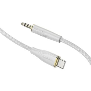 Borofone BL23 3.5mm to USB-C AUX Audio Cable, 1m (Gray) - 1