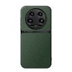 Xiaomi 14 Ultra Green Litchi Leather Shockproof Magnetic Case - 1