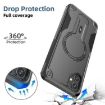 Samsung Galaxy A05 Black Armor MagSafe Holder Phone Case - 3