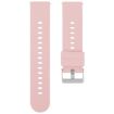 Pink 18mm Silicone Watch Band with Steel Buckle - 1