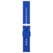 Solid Color Dark Blue 22mm Silicone Watch Band with Steel Buckle - 2