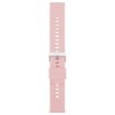 22mm Pink Silicone Watch Band with Solid Color Steel Buckle - 2