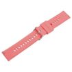 22mm Coral Silicone Watch Band with Steel Buckle - 3