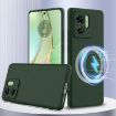 Motorola Edge 40 Shockproof Silicone Magsafe Case - Dark Green - 1