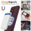 Moto G55 5G Shockproof Silicone Magsafe Case - Plum Color - 3