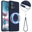 Motorola Edge 40 Neo Shockproof Silicone Magsafe Case - Navy Blue - 1