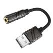 Borofone BV23 15cm USB to 3.5mm Sound Card (White) - 4
