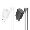 hoco N60 PD20W Charger Set with Type-C to 8 Pin Cable, EU Plug, White - 4