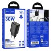 hoco N63 Dual Port Charger, PD30W+QC3.0, EU Plug (Black) - 3