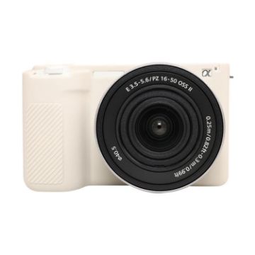 Beige Silicone Protective Case for Sony ZV-E10 II/ZV-E10M2 - 1