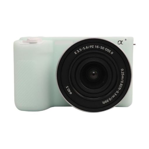 Sony ZV-E10 II/M2 Litchi Texture Silicone Case (Jelly Green) - 1