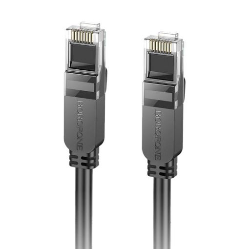 Borofone BUS01 1m Cat6 Gigabit Network Cable (Black) - 1