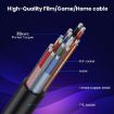 Coiled 0.7m 8K HDMI 2.1 Cable, Male to Female Down Elbow - 5