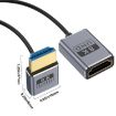 0.7m Coiled 8K 48Gbps HDMI 2.1 Cable, Male to Female Elbow - 2