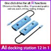 YCE V172 12-in-1 USB-C Hub Adapter AI Docking Station (Blue) - 5