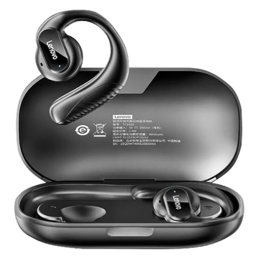Lenovo TC3402 Wireless BT 5.3 Earphones, Dual Horn 360 Sound, Black - 1