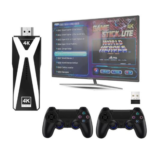 M10 4K Ultra HD TV Stick with Dual Gamepads 64GB (Black) - 1