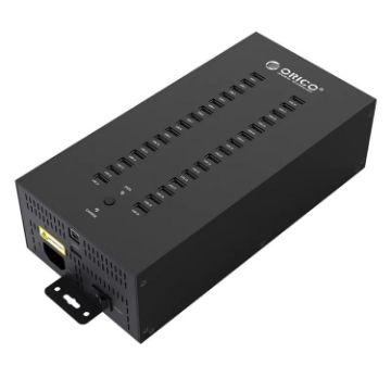 ORICO IH30P Industrial 30-Port USB 2.0 Hub, AU Plug (Black) - 1