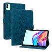 Tecno Megapad 11 Dark Blue Lily Embossed Leather Tablet Case - 1