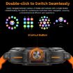 GT98 2-in-1 IP67 Smartwatch & Bluetooth Headphone, Silver Orange - 6