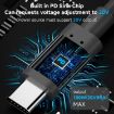 100W Type-C to DC 5.5x2.1mm Charging Adapter, 0.5m Length - 5