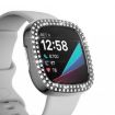 Gray Double Row Diamonds PC Protective Case for Fitbit Versa 3/Sense - 3