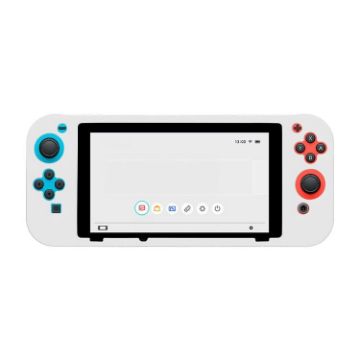 White Silicone Protective Case for Nintendo Switch Console - 1