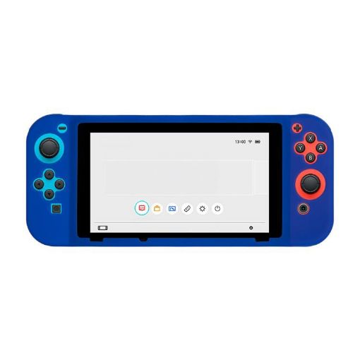 Blue Silicone Protective Case for Nintendo Switch Console - 1
